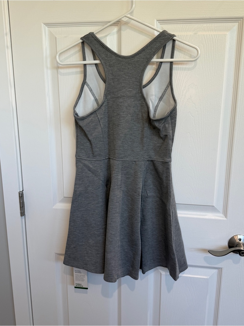 Halara U Neck Sleeveless Racerback Flare Mini Dance Active Dress - Picture 7 of 8